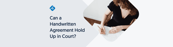 handwritten agreement hold up in court